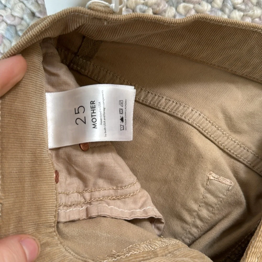 NWT Mother Insider corduroy size 25 - Picture 3 of 5
